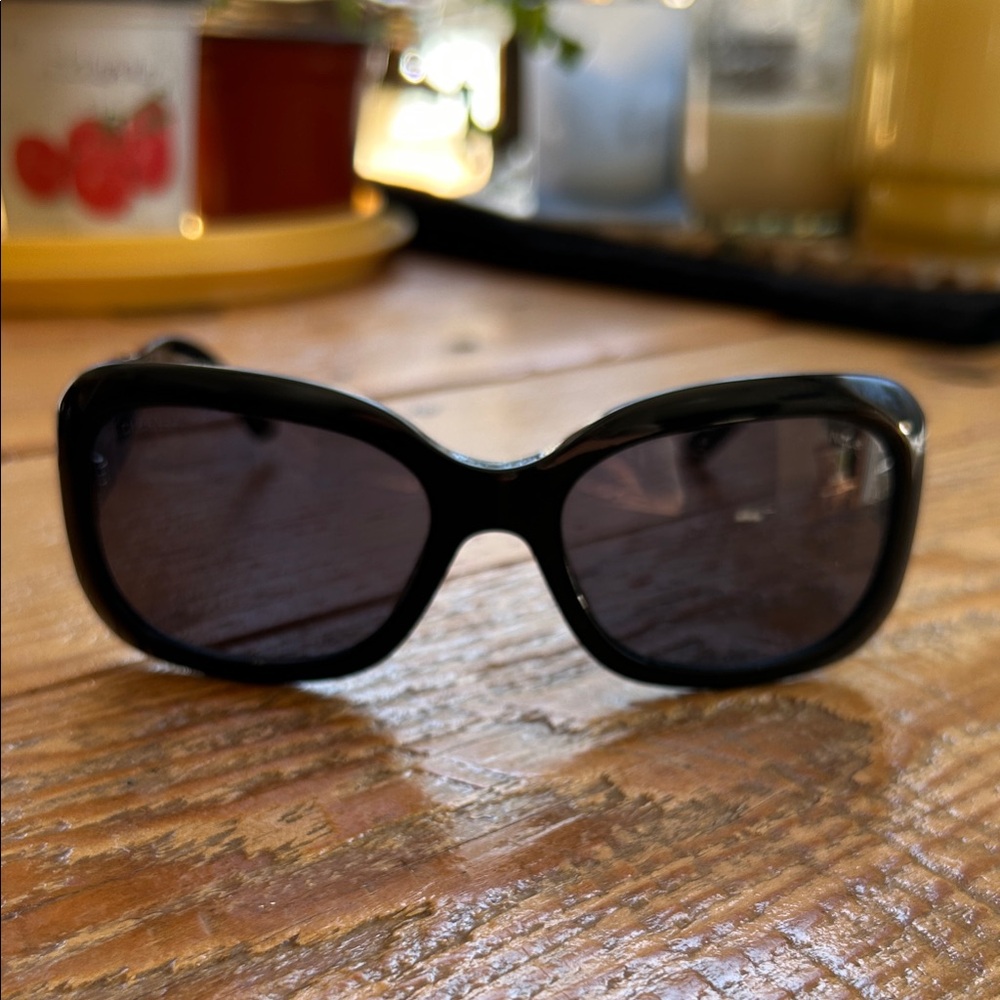 CHANEL Black Oversized Women's Sunglasses